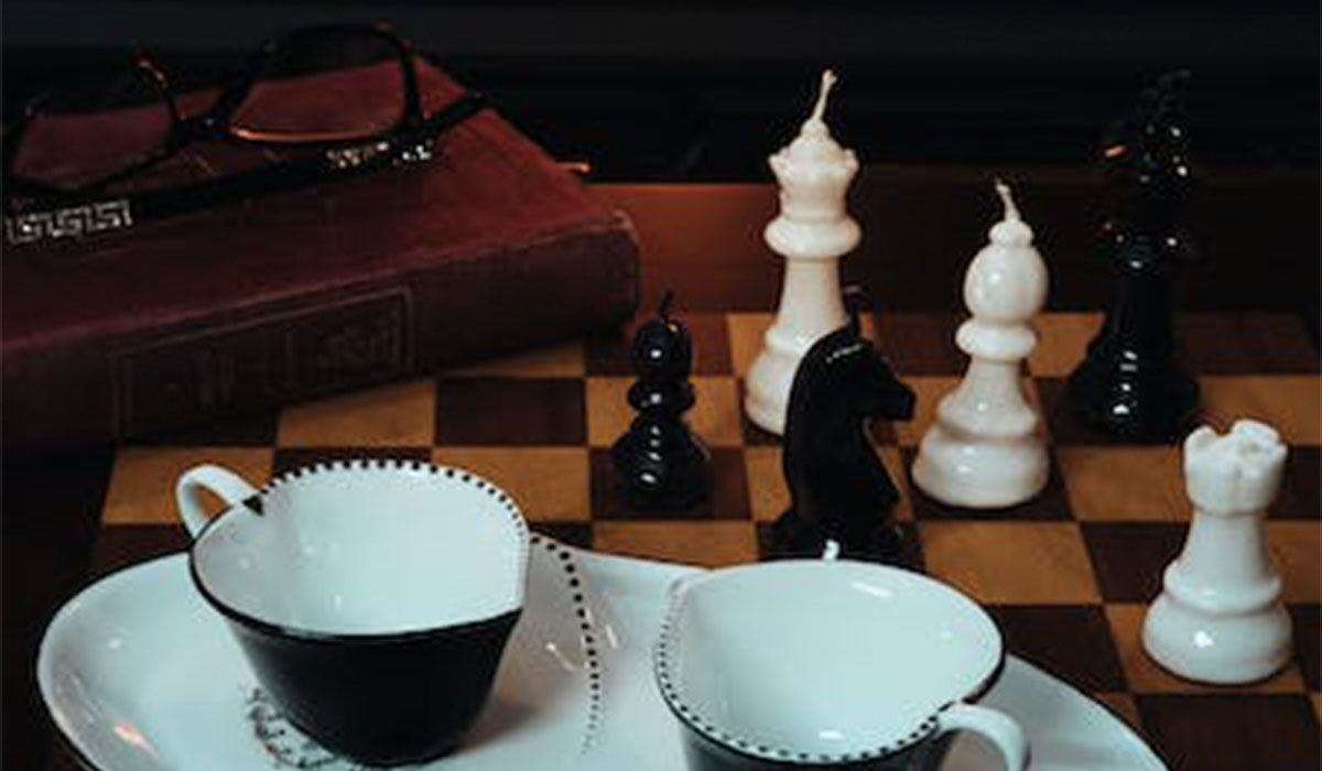 The Folding Wooden Magnetic Travel Chess Set in Wells