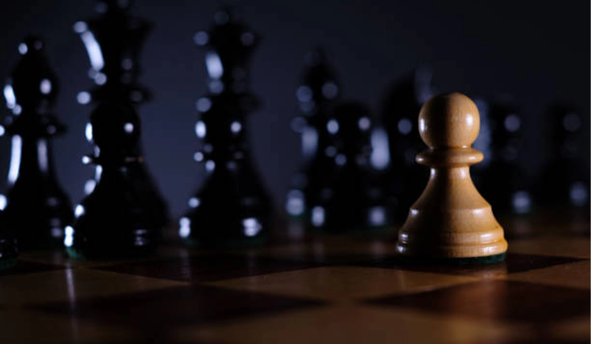 Black Stallion Chess Pieces on Mahogany Chess Board in Durham